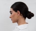 Серьги с металлическим колышком — изображение 3