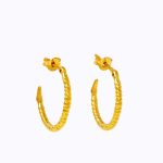 Earrings with a birdie head