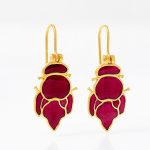 Earrings with Enamel