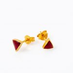 Earrings with Enamel