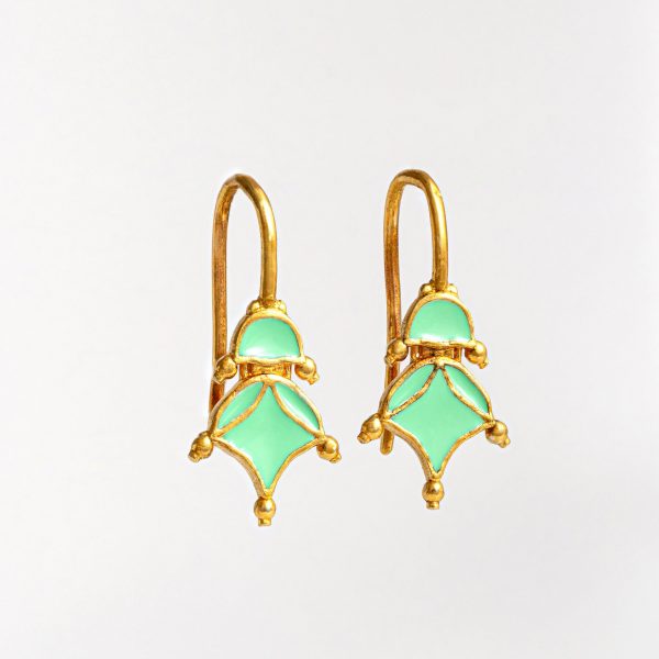 Серьги с эмалью