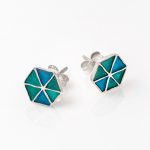 Earrings with Enamel
