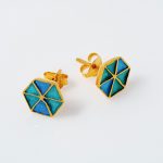 Earrings with Enamel