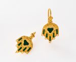 Earrings with Enamel