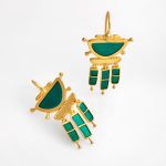 Earrings with Enamel