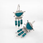 Earrings with Enamel