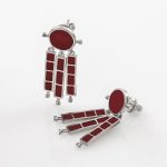 Earrings with Enamel