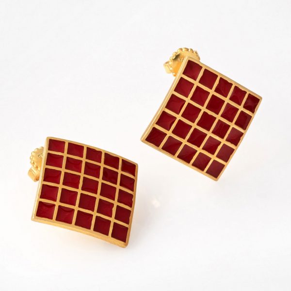 Серьги с эмалью