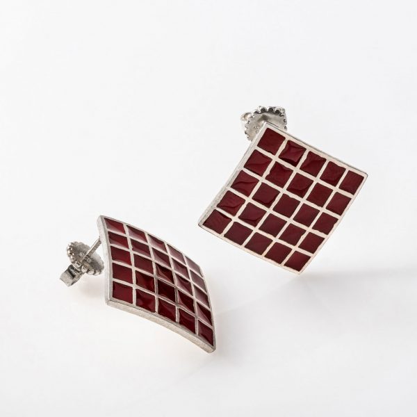 Серьги с эмалью