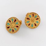 Earrings with Enamel