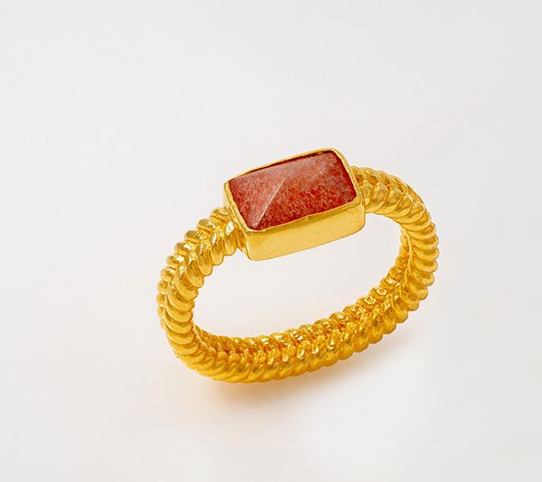 Ring with Natural Stone