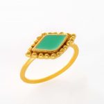 Ring with Rhombic Enamel