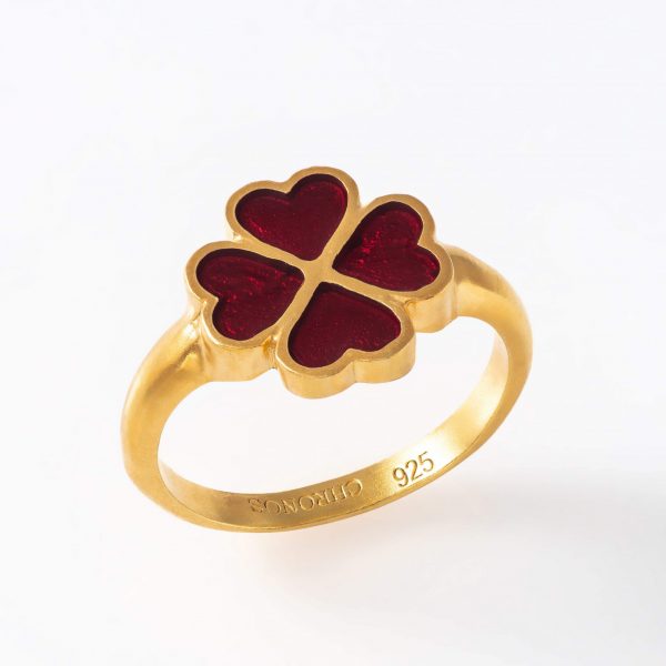 Кольцо с эмалью