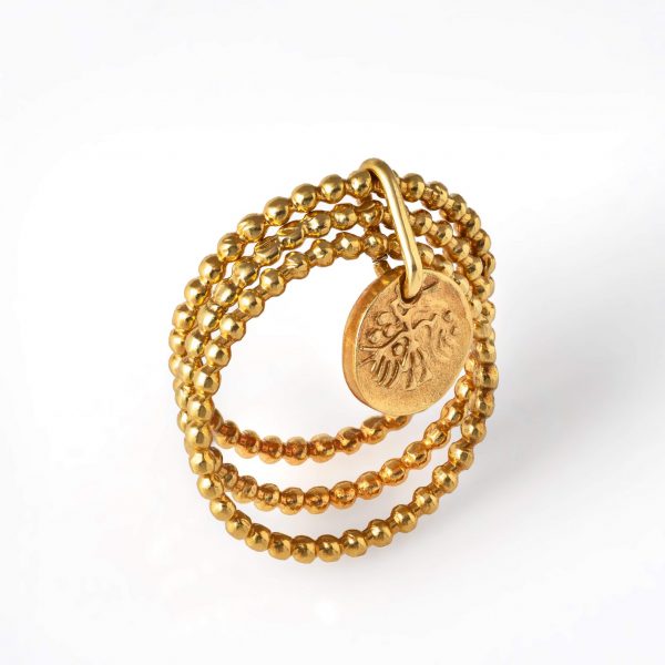 Кольцо с монетой