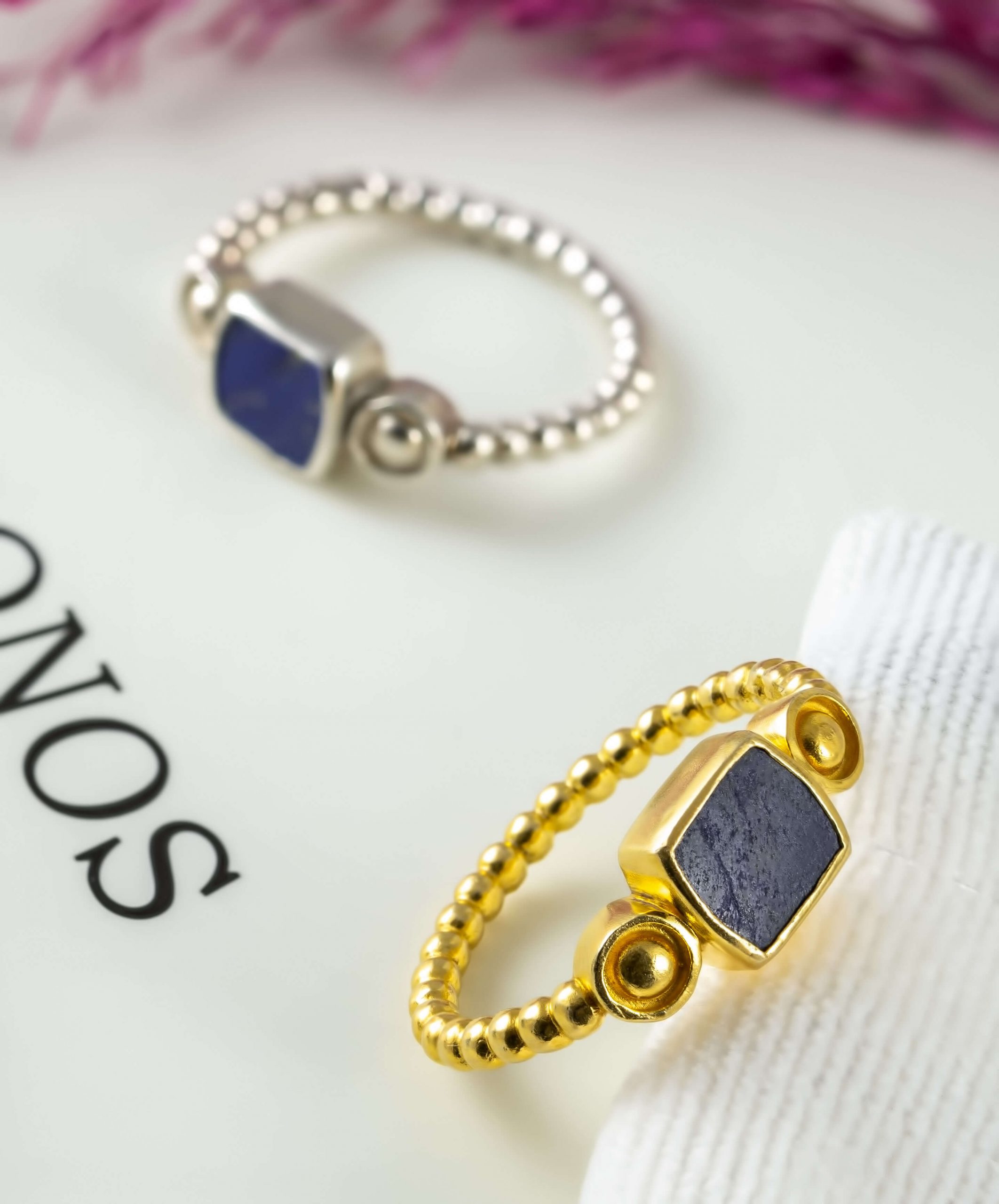 Story (8) ბეჭედი ნატურალური ქვით - Image 5