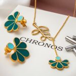 Half a flower with enamel