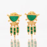Earrings with Enamel