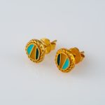 Earrings with Enamel