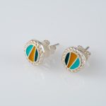 Earrings with Enamel