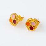 Earrings with Enamel