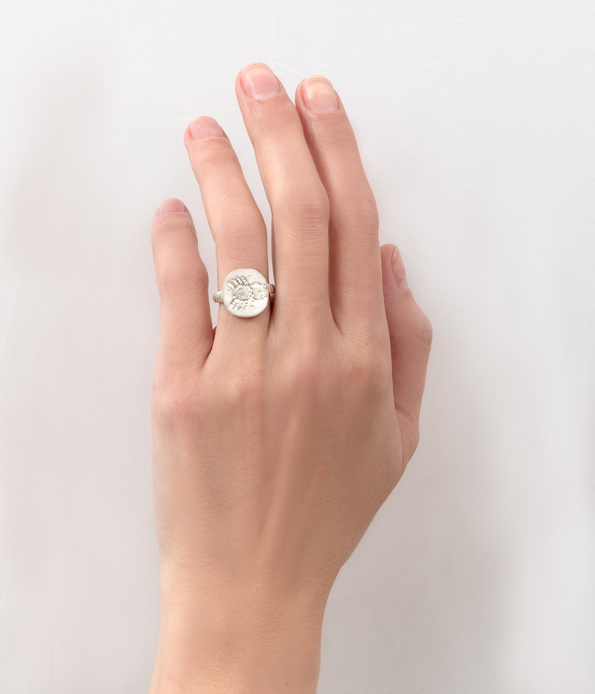 R65-S3 Zodiac Signet Ring “Pisces” (Fish) - Image 4