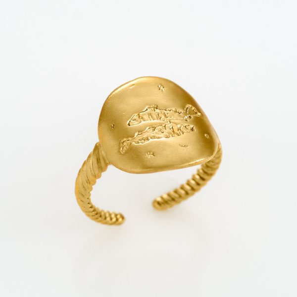 Zodiac Signet Ring “Pisces” (Fish)