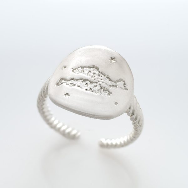 Zodiac Signet Ring “Pisces” (Fish)